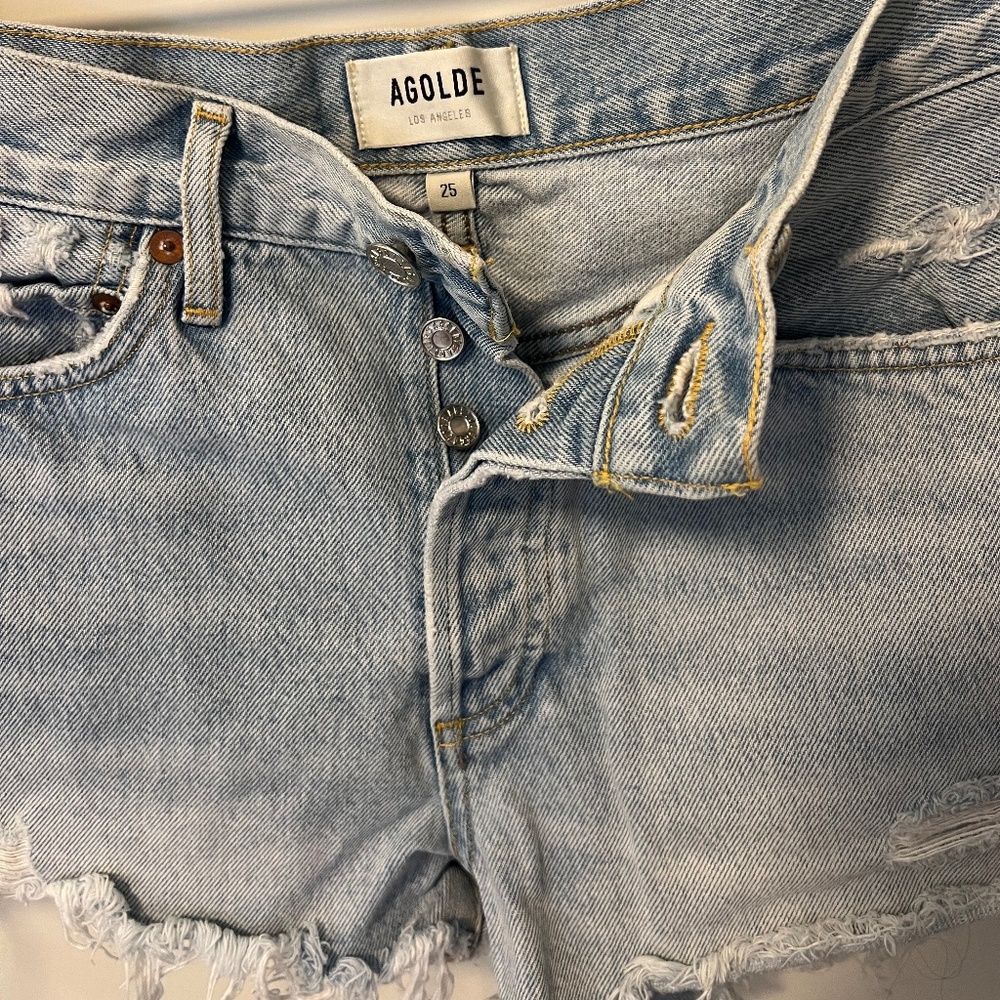 AGOLDE Parker Vintage cutoff denim shorts